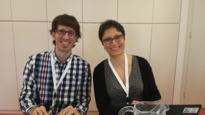 Bahar Mehnami (Elsevier) and Francisco Grimaldo (University of Valencia) collaborating in WG 2